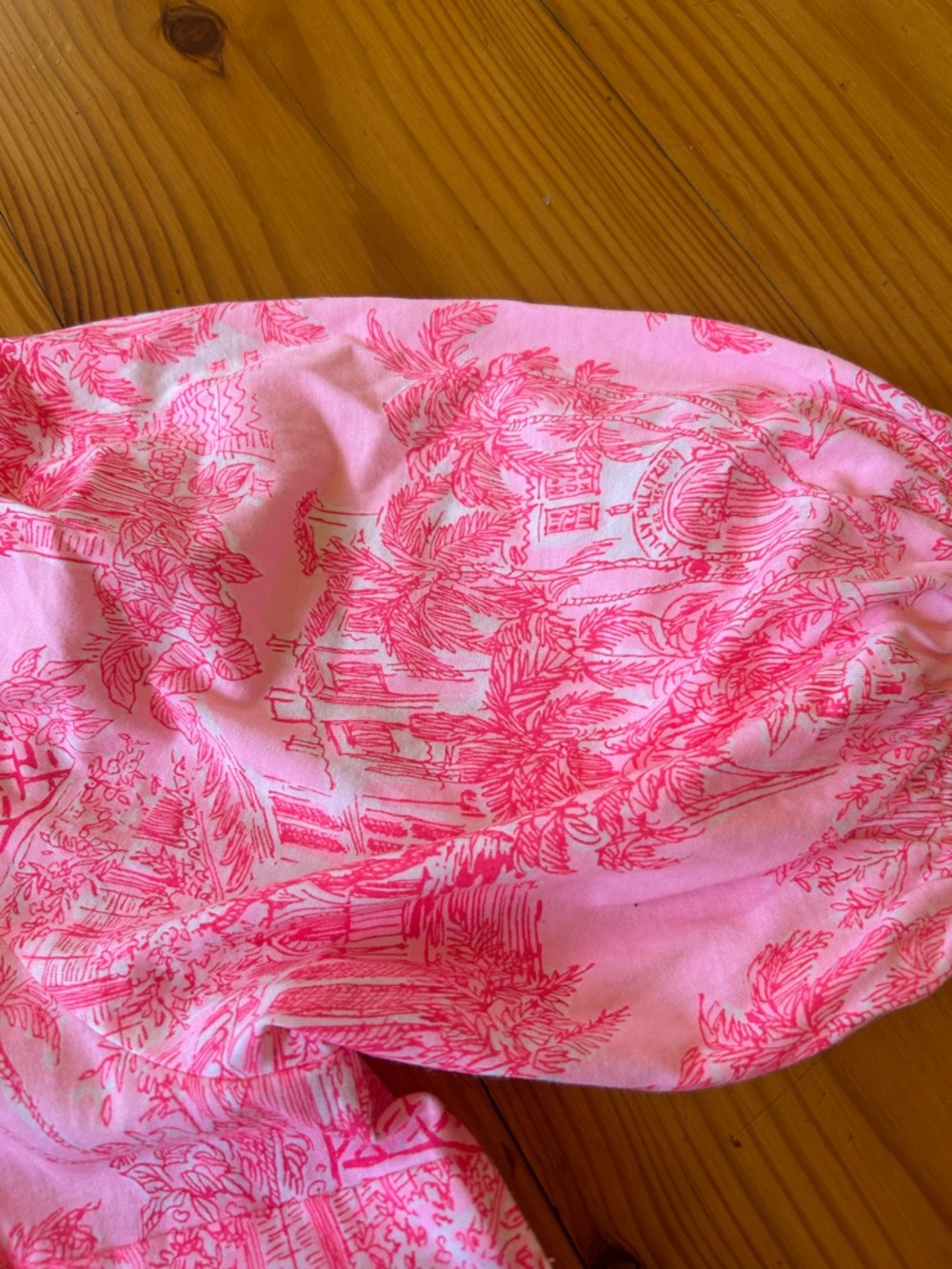 Lilly Pulitzer Toile Cotton  Pink and White Printed Polo Mini Dress - Picture 5 of 9